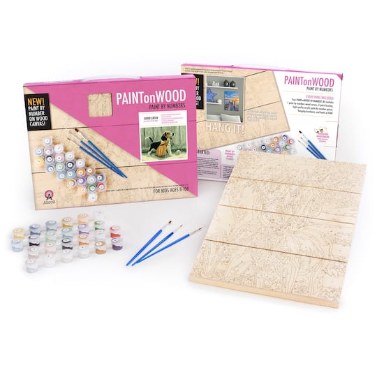 Abroli Small Good Catch Paint On Wood by Number Kit